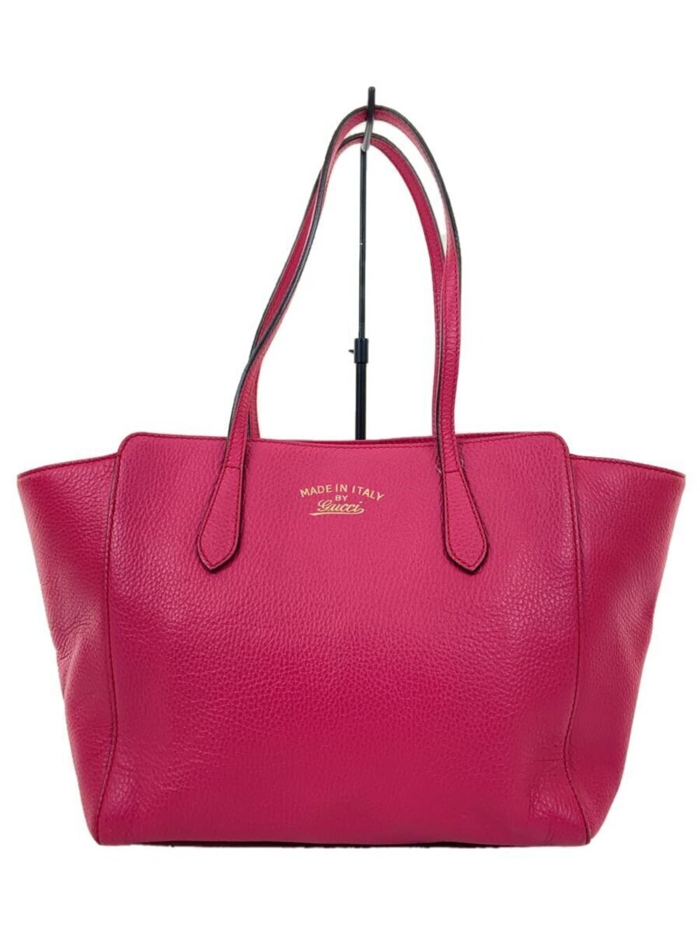 Gucci Tote Bag Swing Leather Pink